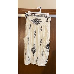 Express short summer strapless dress size medium